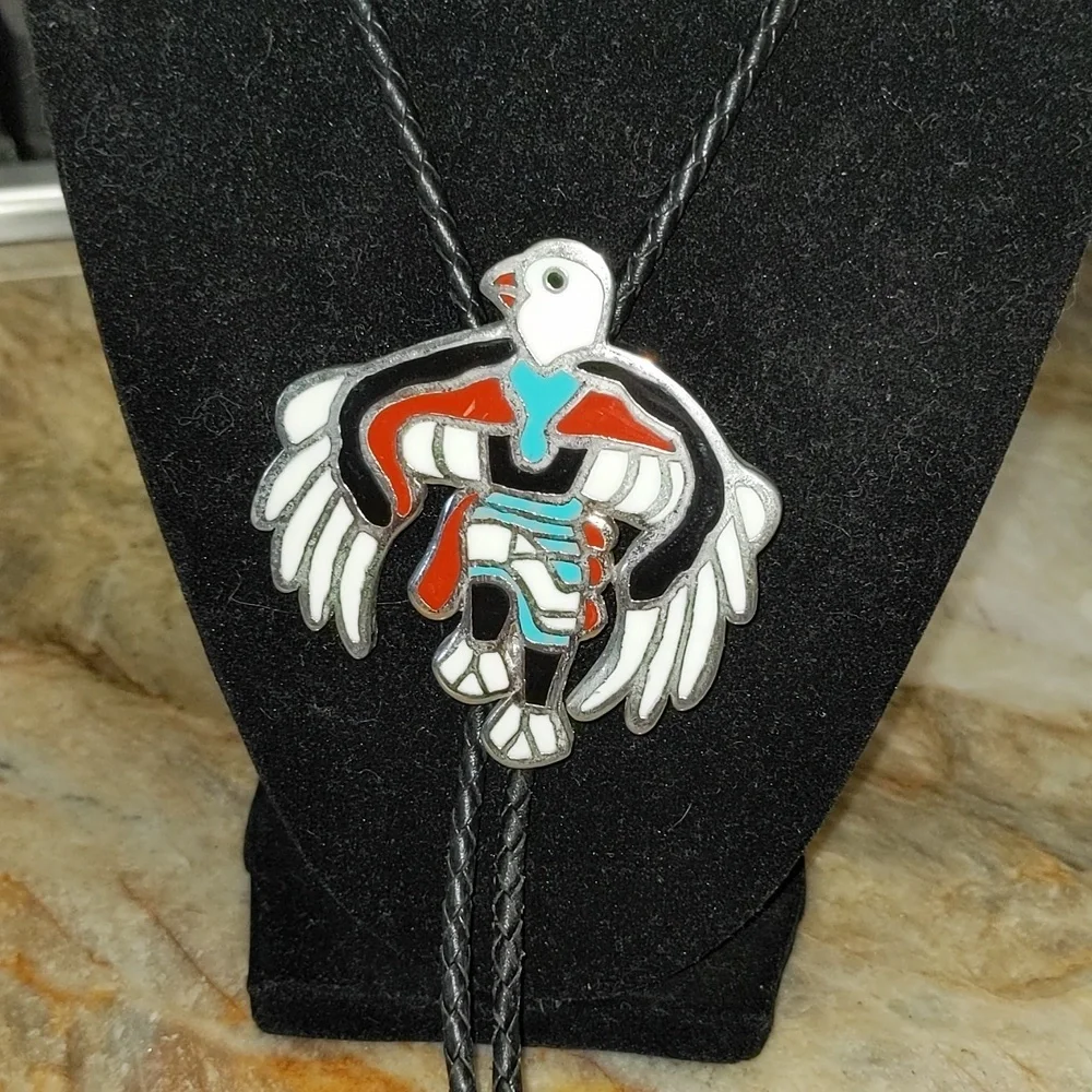 Eagle Dancer Bolo Tie jewelry statement piece Necklace